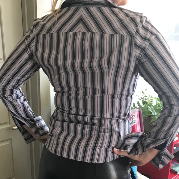 Thomas Pink Tops - Thomas Pink Stripe Fr Cuff sz8/UK12